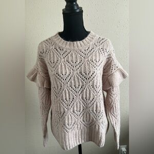 Elegant light pink Knit Sweater